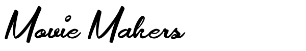 Movie Makers font preview